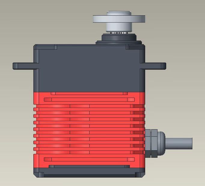 DSSERVO DES220 24V  220kg Servo Motor - 180 Derece
