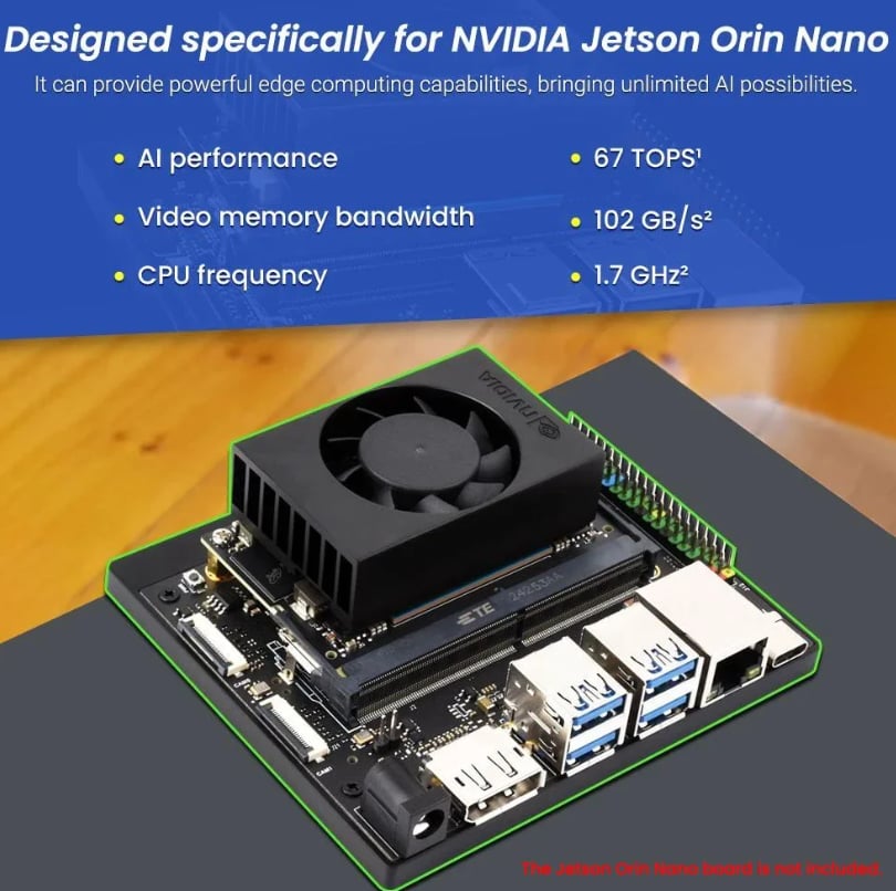 Elecrow Jetson Orin Nano Uyumlu Yapay Zeka (AI) Başlangıç Seti (30 Sensör)