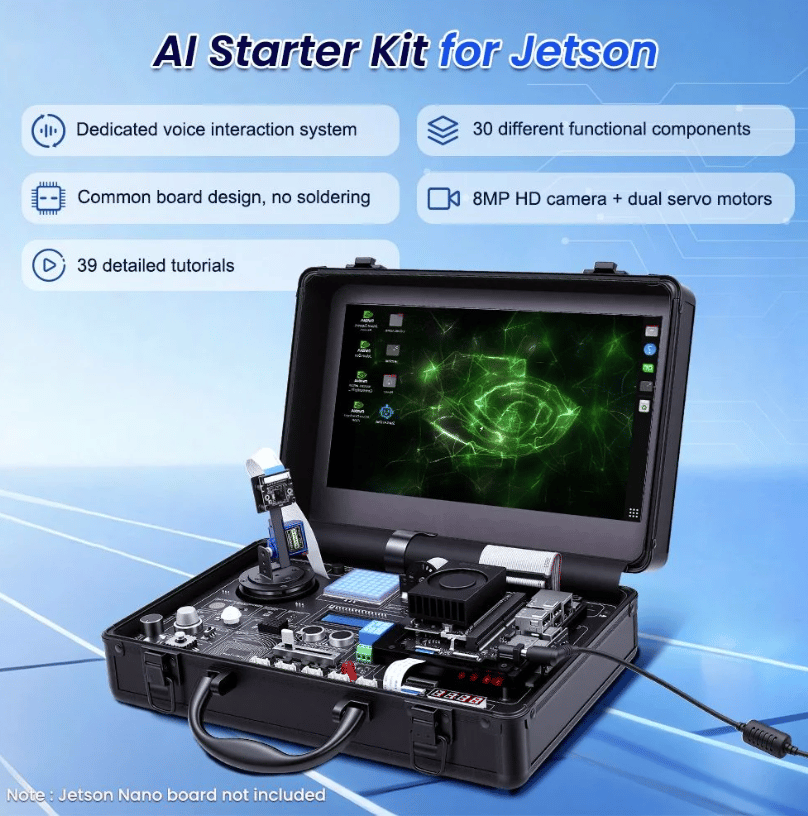 Elecrow Jetson Orin Nano Uyumlu Yapay Zeka (AI) Başlangıç Seti (30 Sensör)