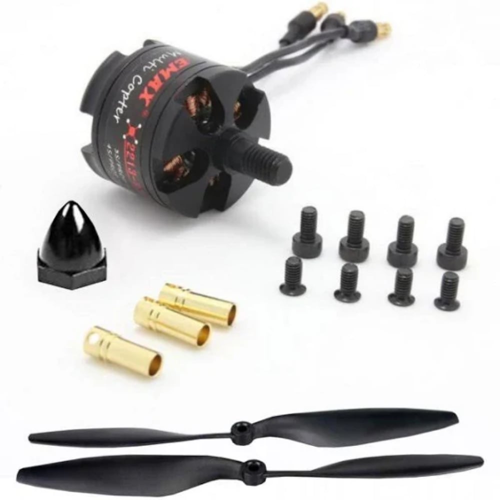 Emax MT2213 Fırçasız Motor 935KV Brusless Drone Pervane Seti CW - Orjinal Kutusu İle