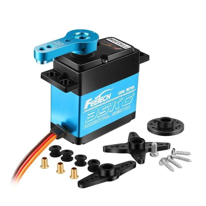 Feetech FT5330M 35kg Servo Motor Metal Dişli Yüksek Gerilim Torklu