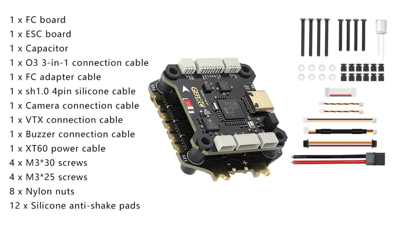 GEPRC TAKER F745 BT 8Bit 60A Stack Otonom Uçuş Destekli