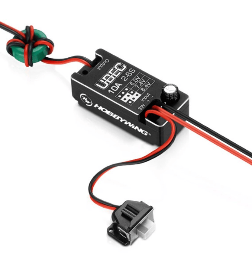 HOBBYWING UBEC 10A (2-6S) Destekli
