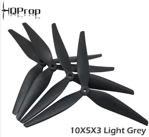 HQProp 10X5X3 1050 3 Bıçak FPV Drone Pervane Çifti