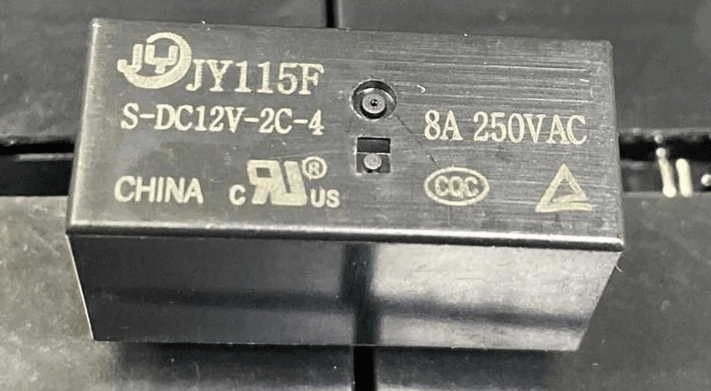 JIEYING JY115F S-DC12V-2C4 12V 8A Çift Kontak Röle