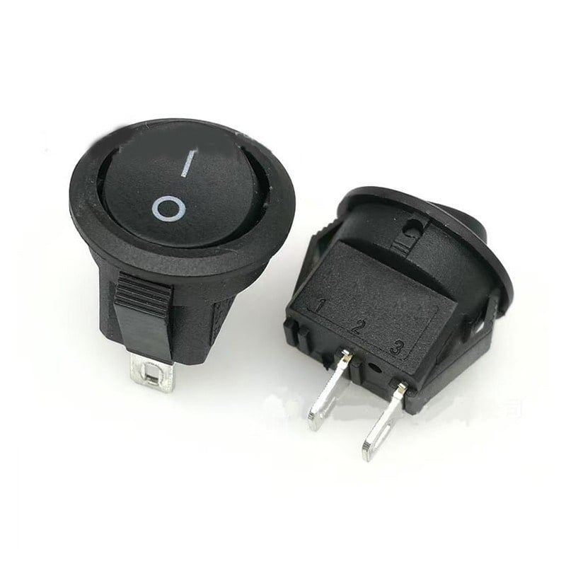 KCD1 16mm Işıksız ON/OFF 2 Pin Yuvarlak Anahtar