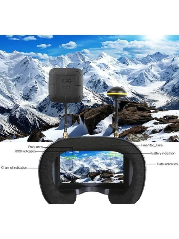 LS-008D FPV Gözlük 5.8G 40CH 5 inç 4.3 inç HD DVR 