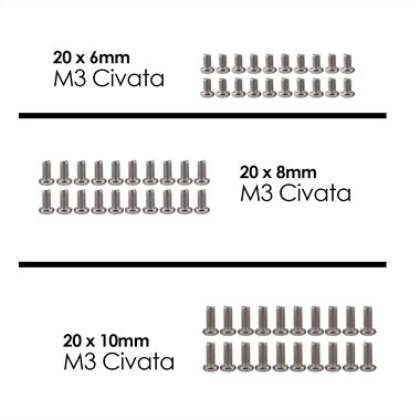 M3 Civata ve Somun Seti YSB (10 Parça 240 Adet)