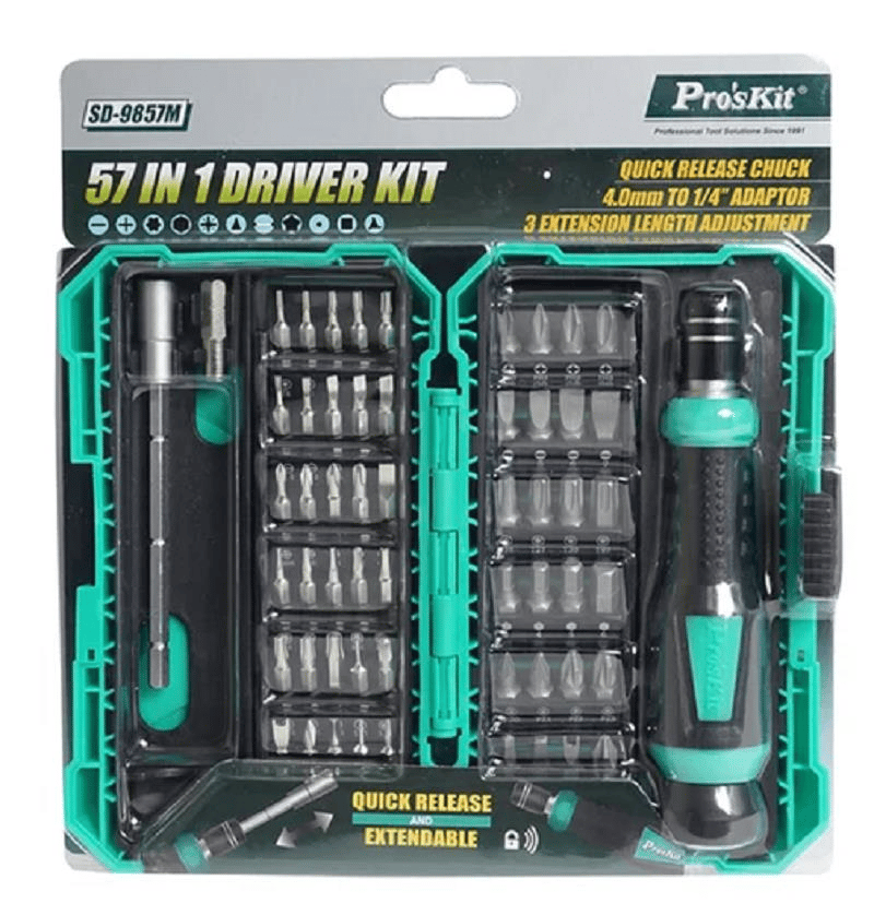ProsKit 57 Parça Hassas Tornavida Set SD-9857M 