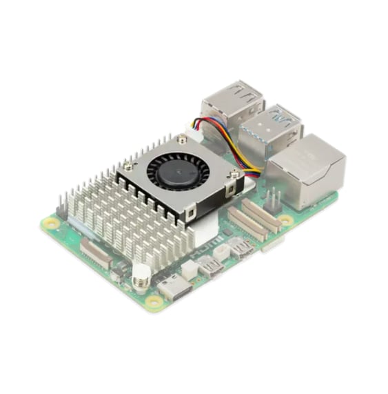 Raspberry Pi 5 Aktif Soğutucu - Fan + Heatsink