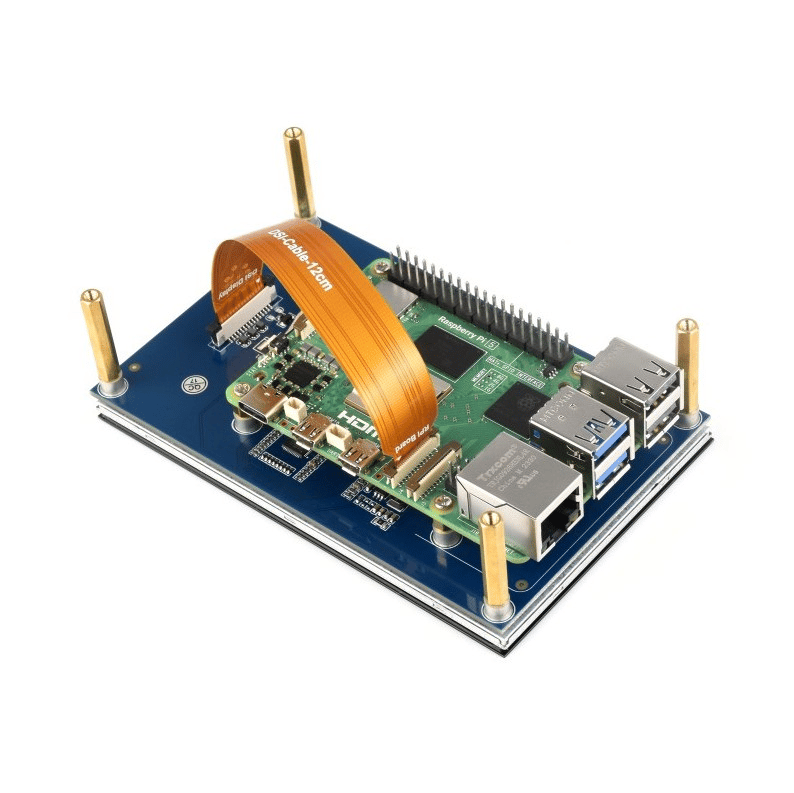 Raspberry Pi 5 İnç Kapasitif Dokunmatik Ekran - DSI Interface 800x480