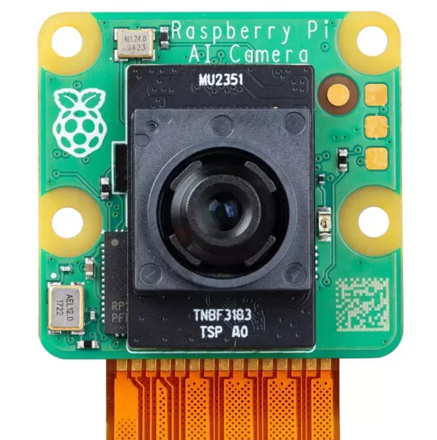 Raspberry Pi AI Kamera, 12MP, IMX500 Akıllı Görüş Kamerası