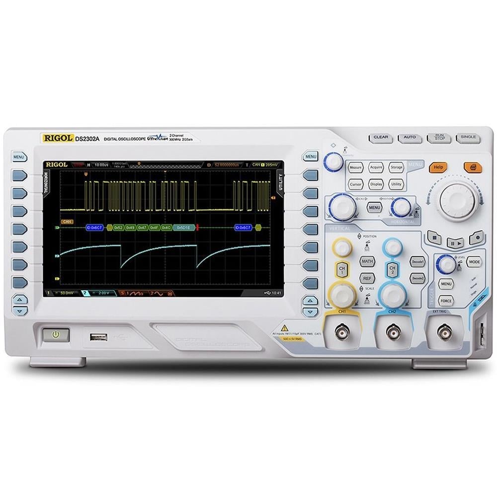 Rigol DS2302A 300MHz 2 Kanal 2GSa/s Örnekleme Oranı 56Mpts Hafıza Derinliği Dijital Osiloskop