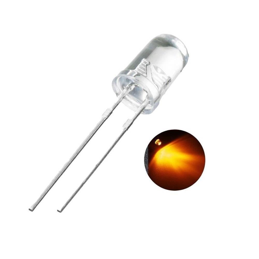 Sarı Flaşör 2 Bacaklı LED 5mm