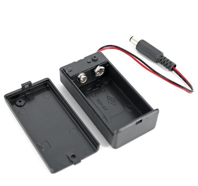 SBH-9V Pil Yuvası Kapaklı 2.1mm Jak Girişli