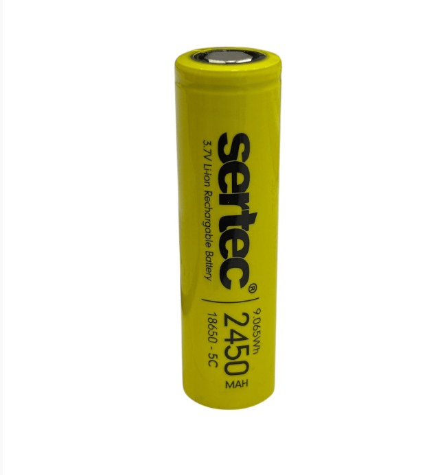 Sertec 18650 3.7V 2450mAh 5C Li-Ion Şarj Edilebilir Pil