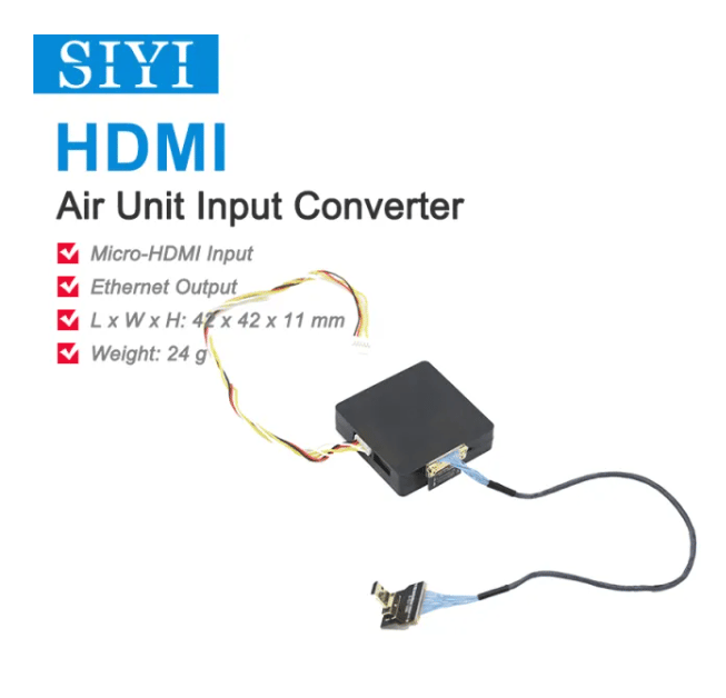 SIYI Air Unit HDMI Girişinden Ethernet Çıkışına Dönüştürücü