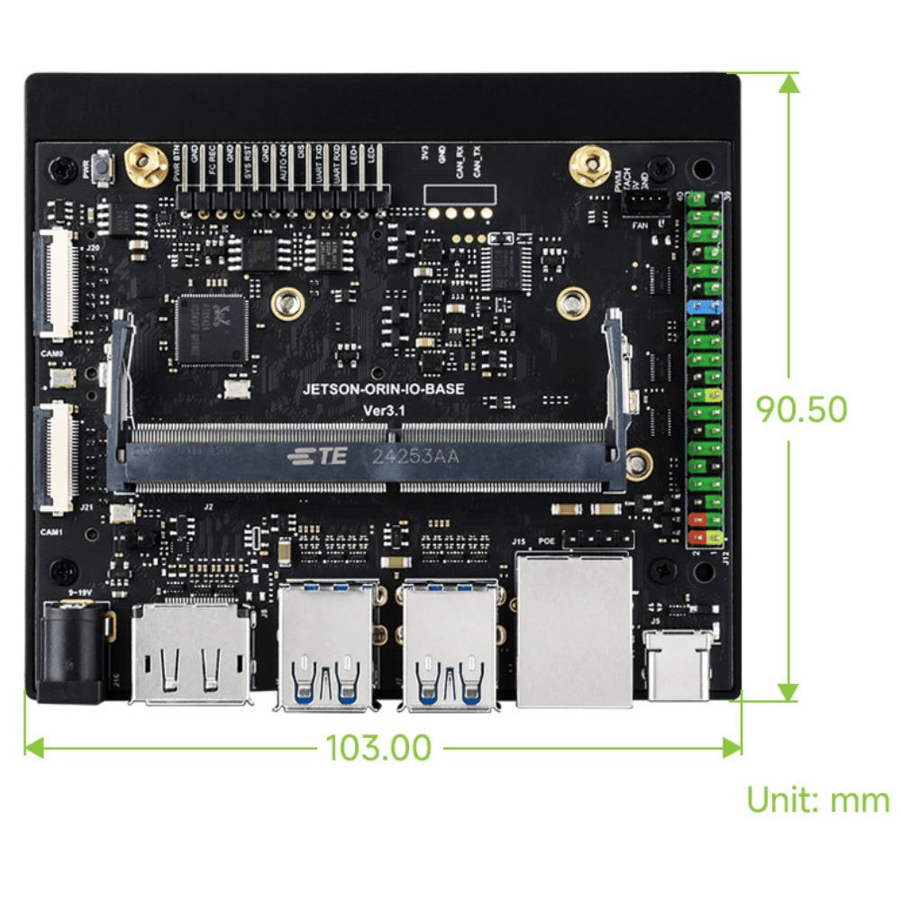 Waveshare Jetson Orin Nano/Orin NX Base Kartı
