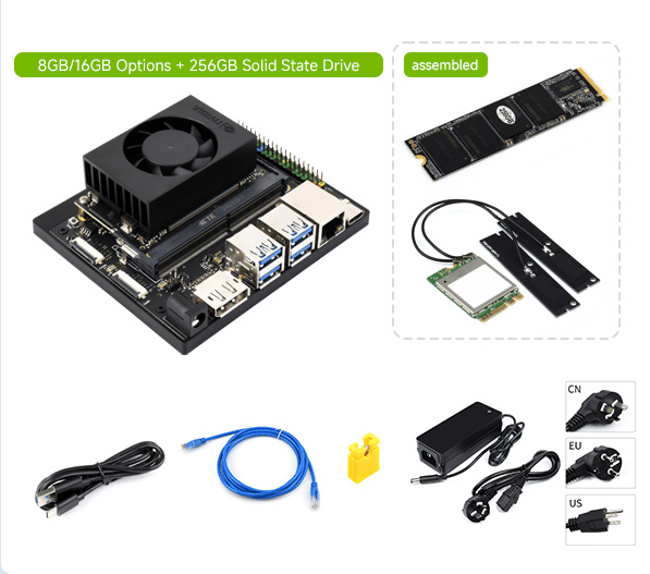 Waveshare Jetson Orin NX AI Kiti 8GB - Kit A