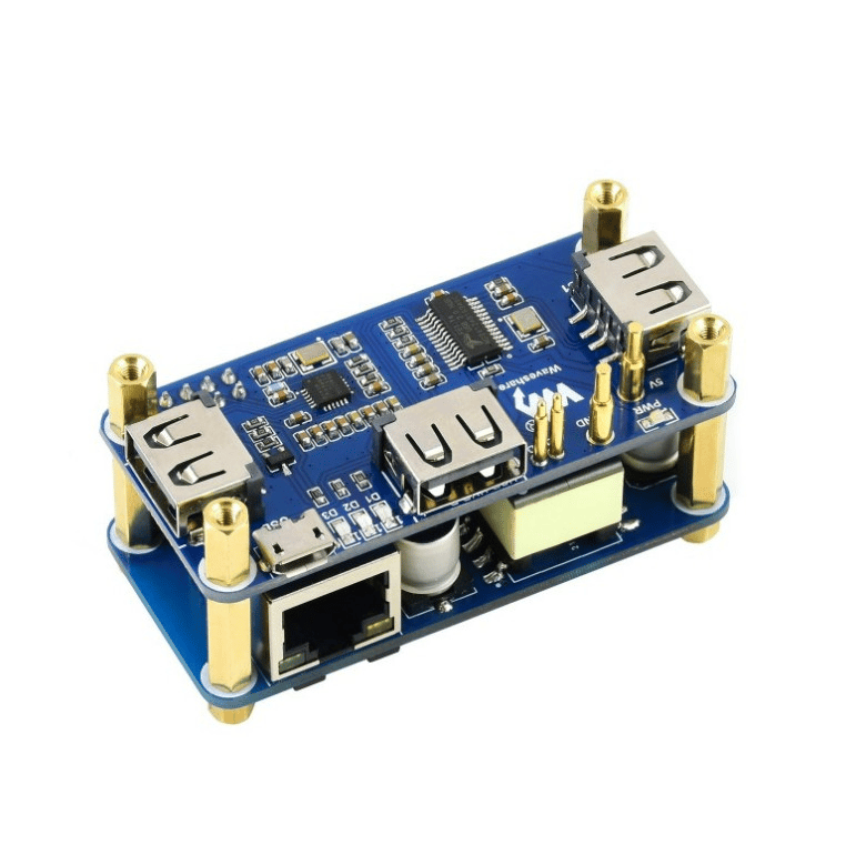 Waveshare Pi Zero Uyumlu PoE Ethernet/USB Hub HAT