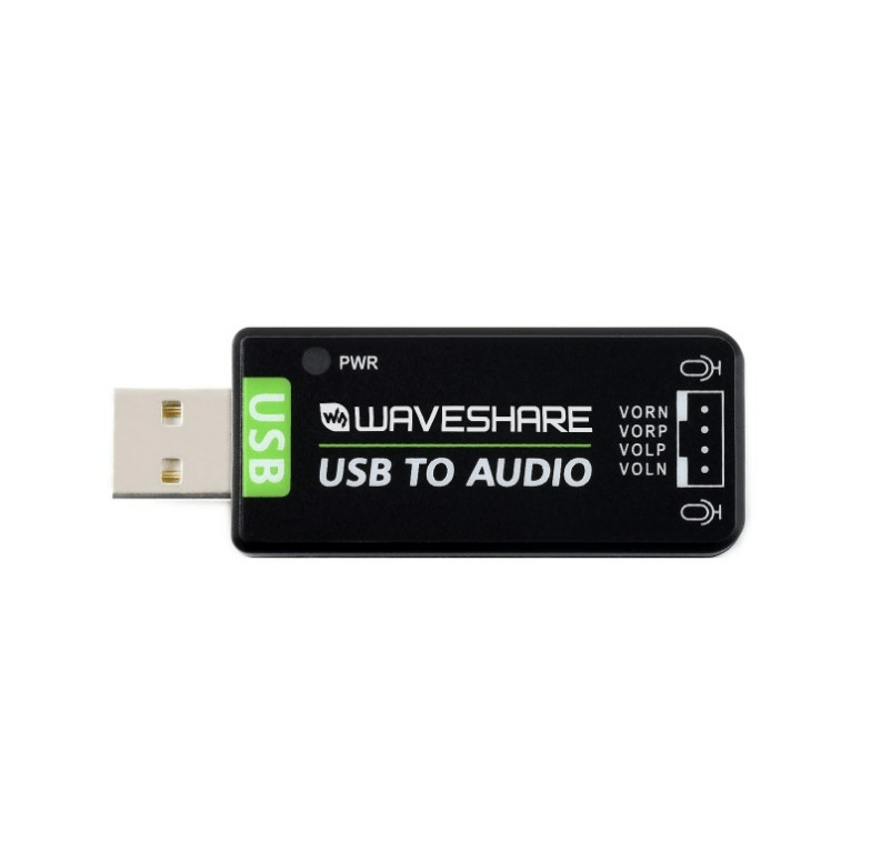 Waveshare USB Ses Kartı - Raspberry ve Jetson Uyumlu USB to Audio 