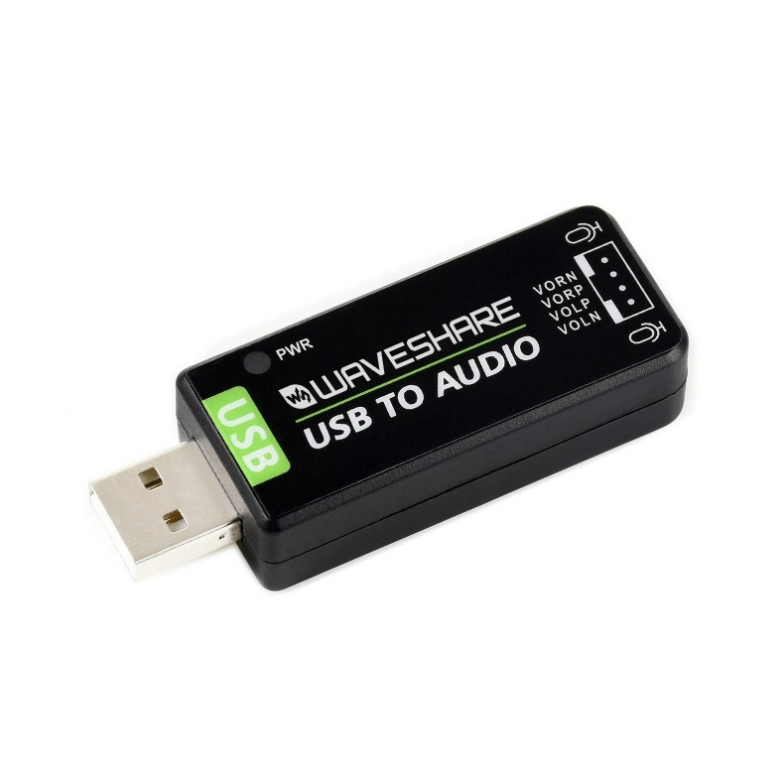 Waveshare USB Ses Kartı - Raspberry ve Jetson Uyum