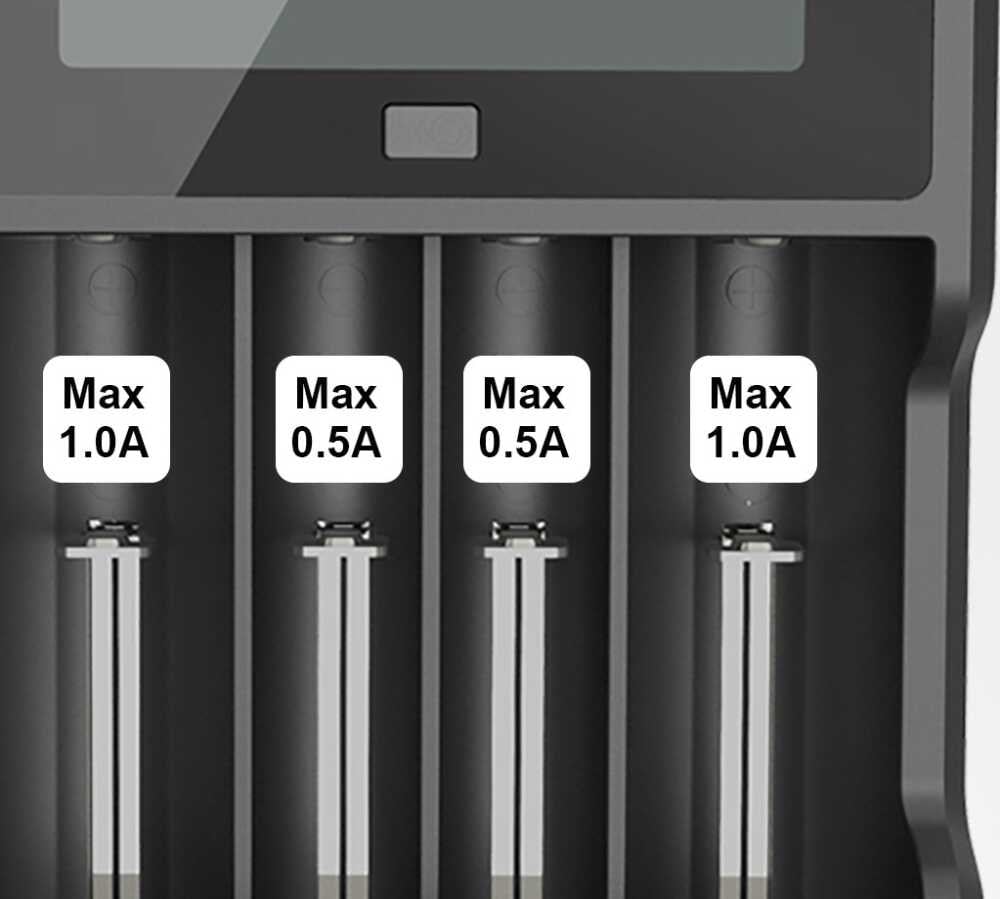 Xtar VC4 Taşınabilir LCD Ekranlı Li-ion Ni-Mh Ni-C
