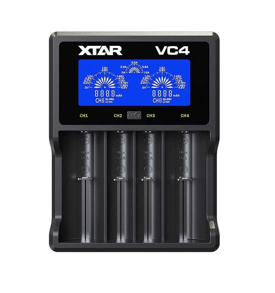 Xtar VC4 Taşınabilir LCD Ekranlı Li-ion Ni-Mh Ni-C