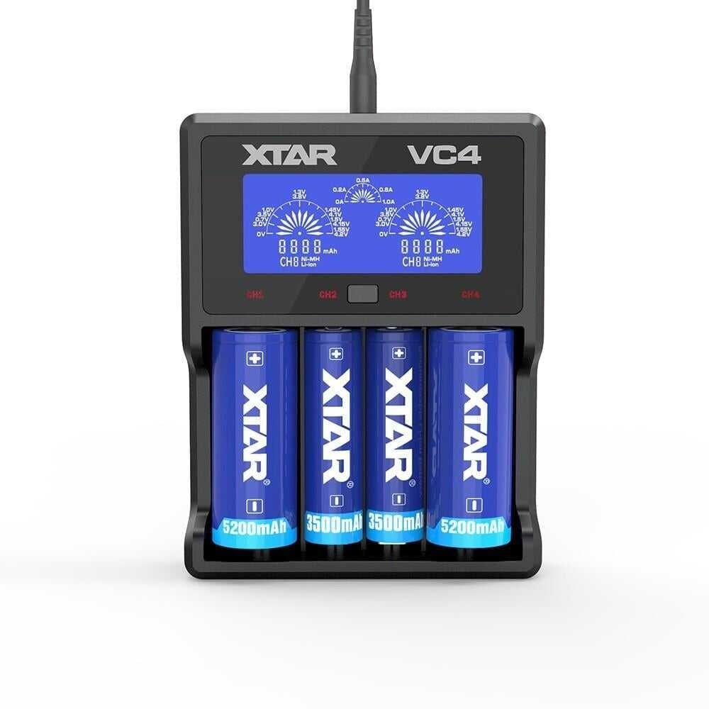 Xtar VC4 Taşınabilir LCD Ekranlı Li-ion Ni-Mh Ni-C