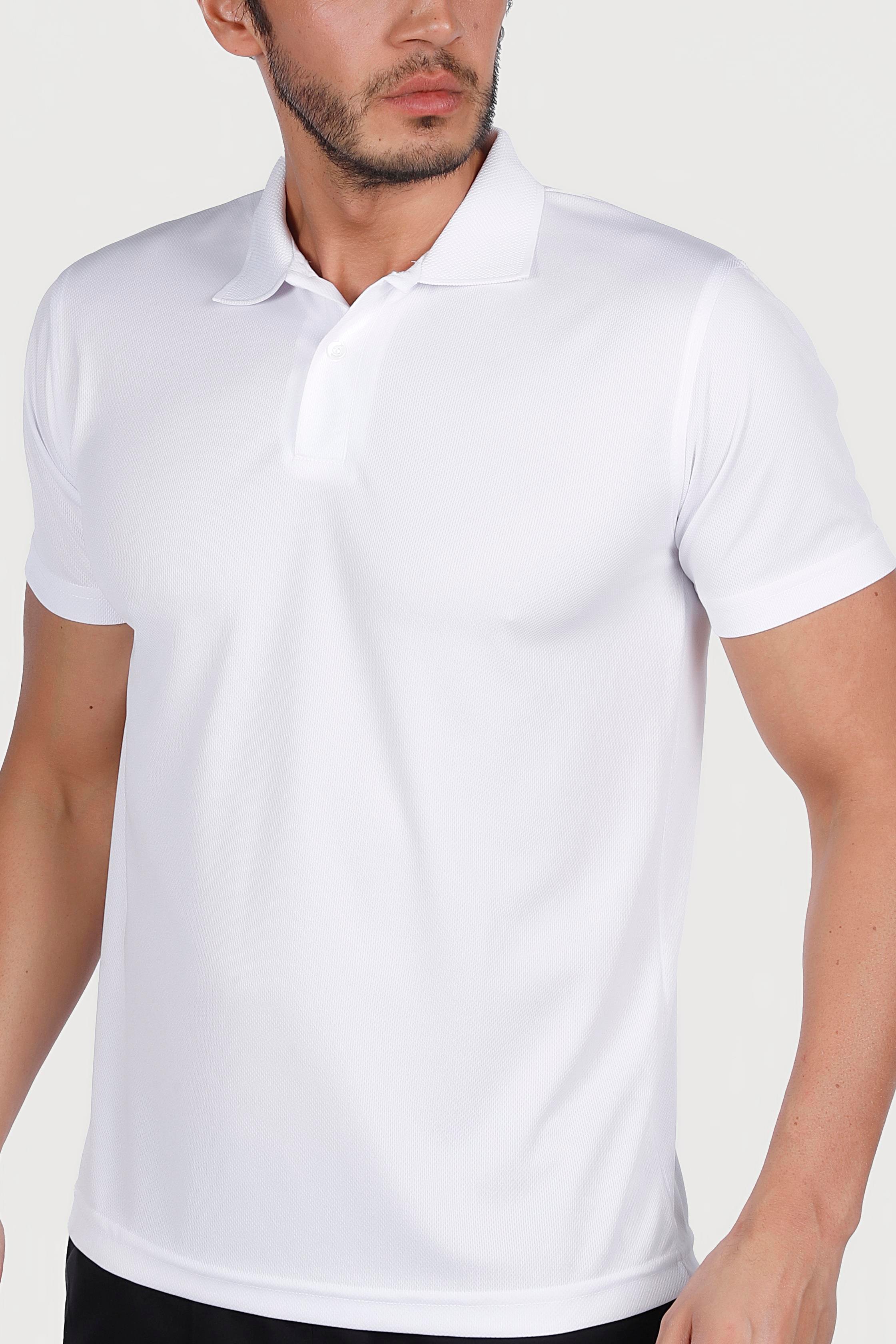 Beyaz Polo Yaka Dry Touch