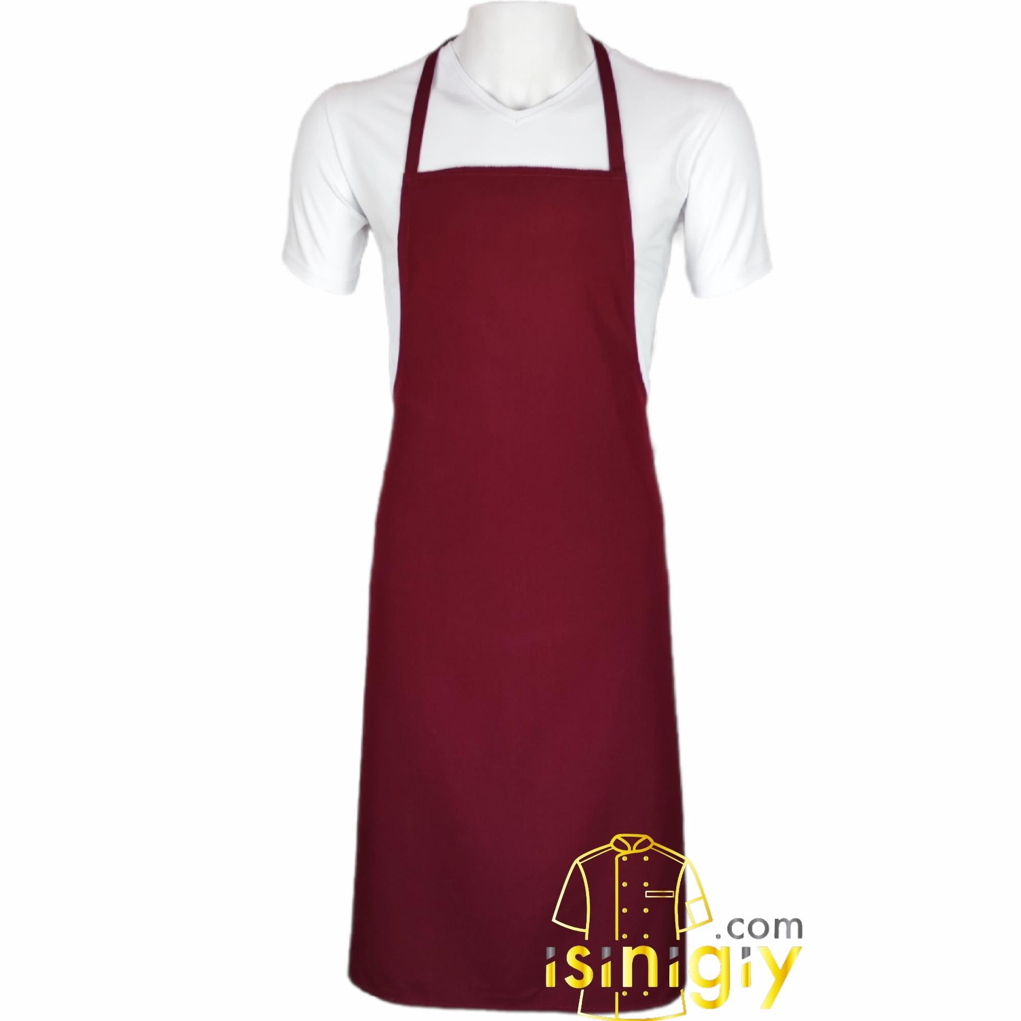 Bordo Askılı Önlük