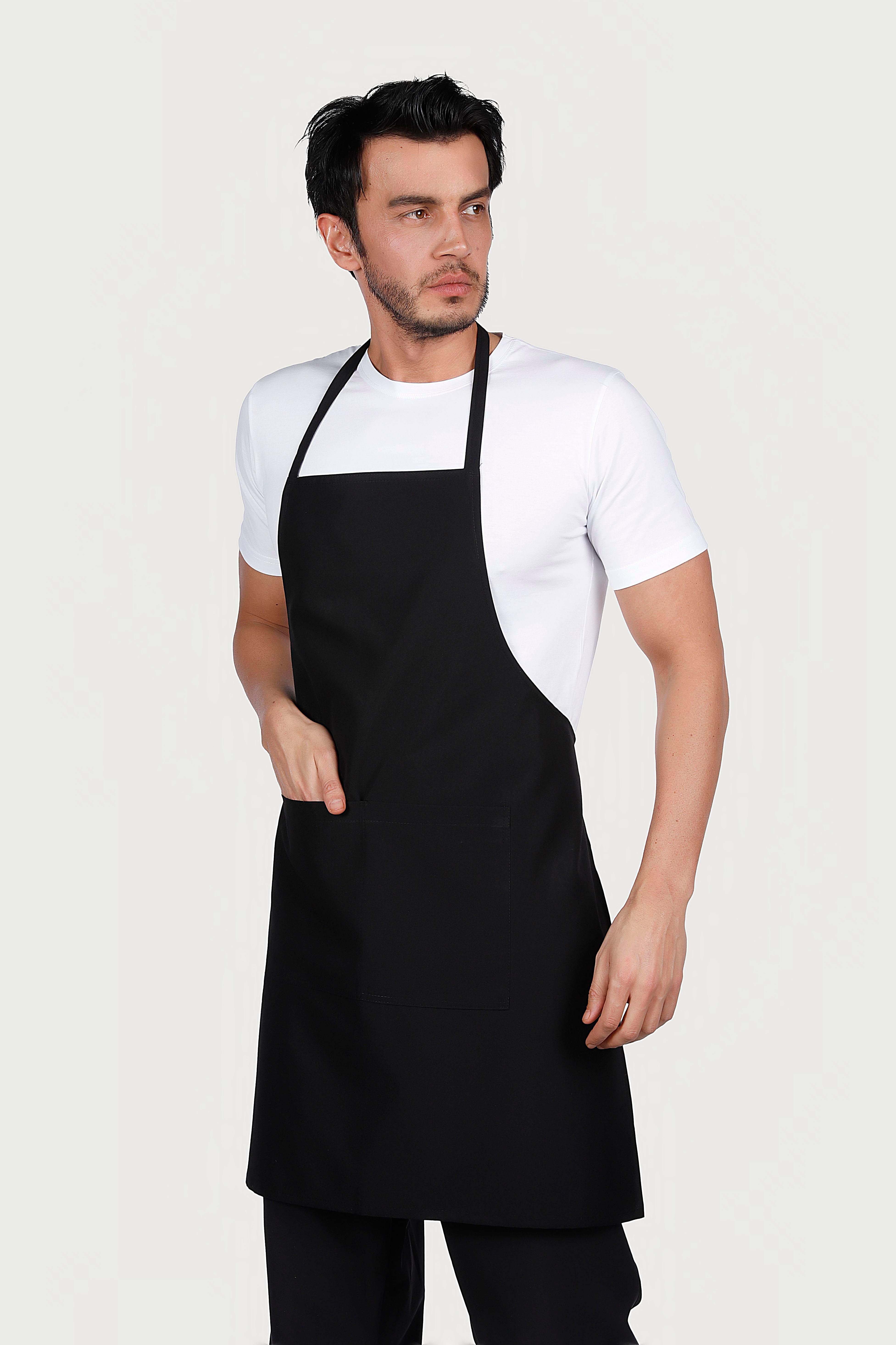 Düz Model Çift Cepli Önlük