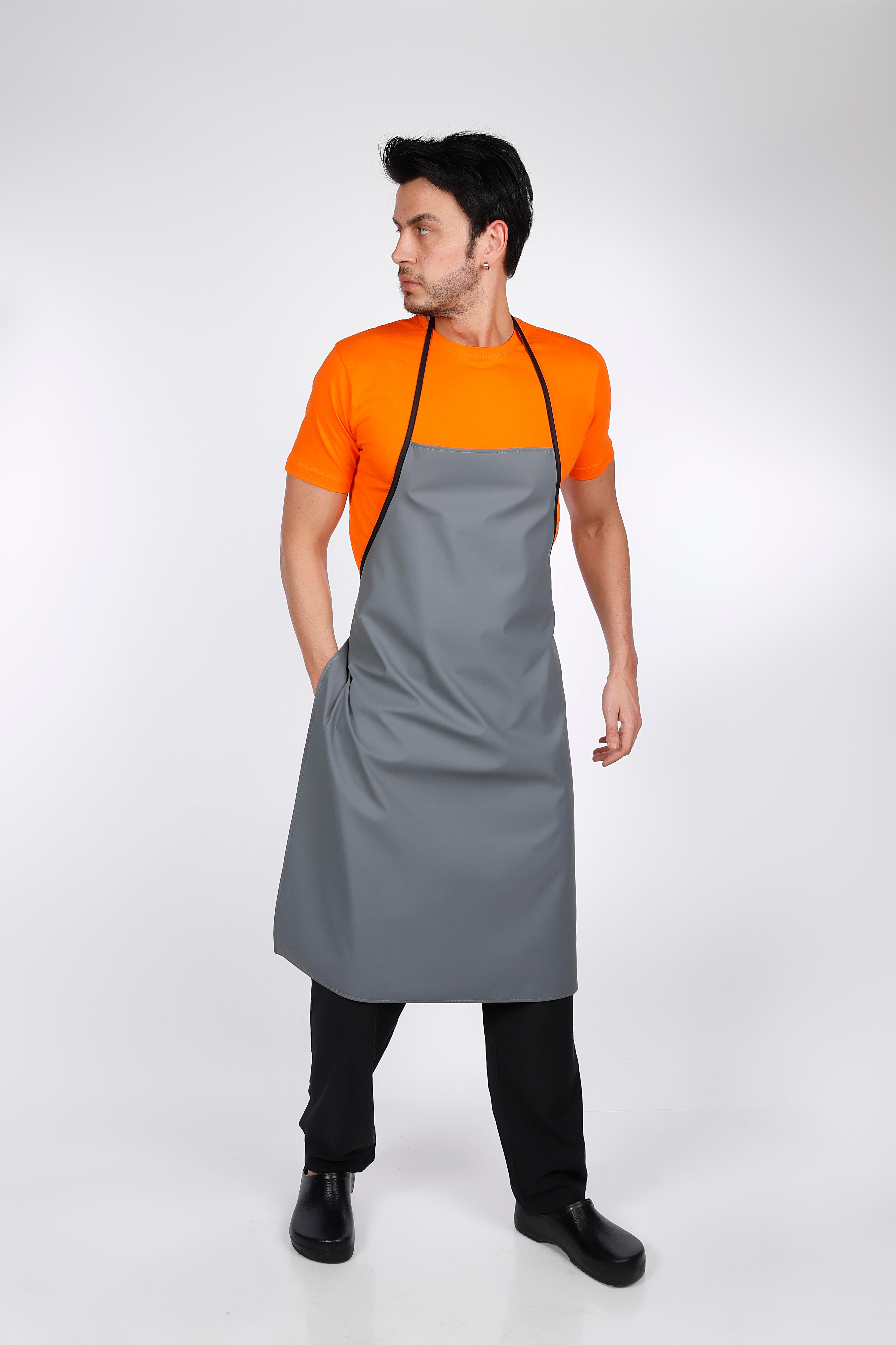 Gri Bulaşıkçı PVC Önlük 70*100 CM