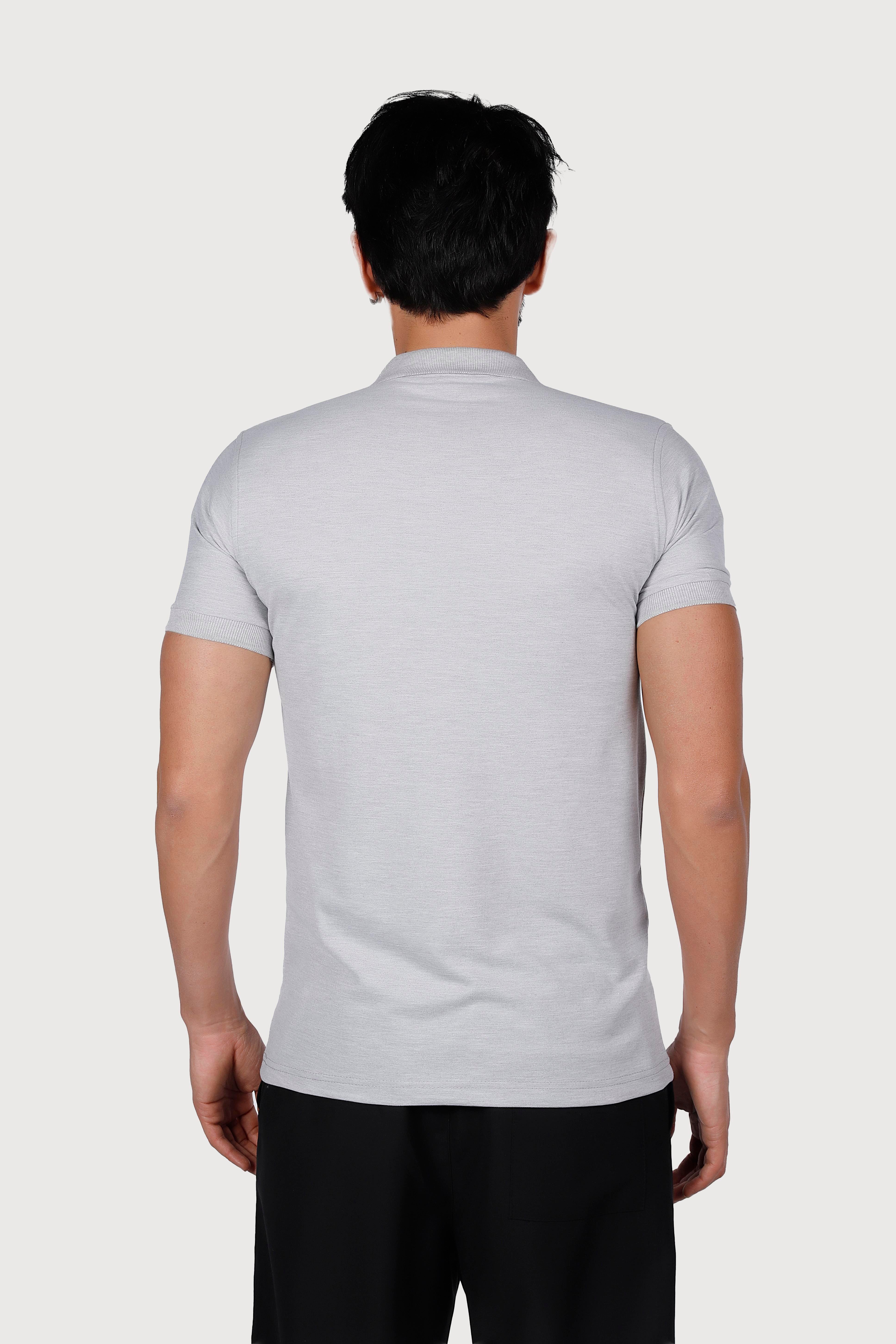 GRİ POLO YAKA 50/50 Pamuk Polyester TİŞORT