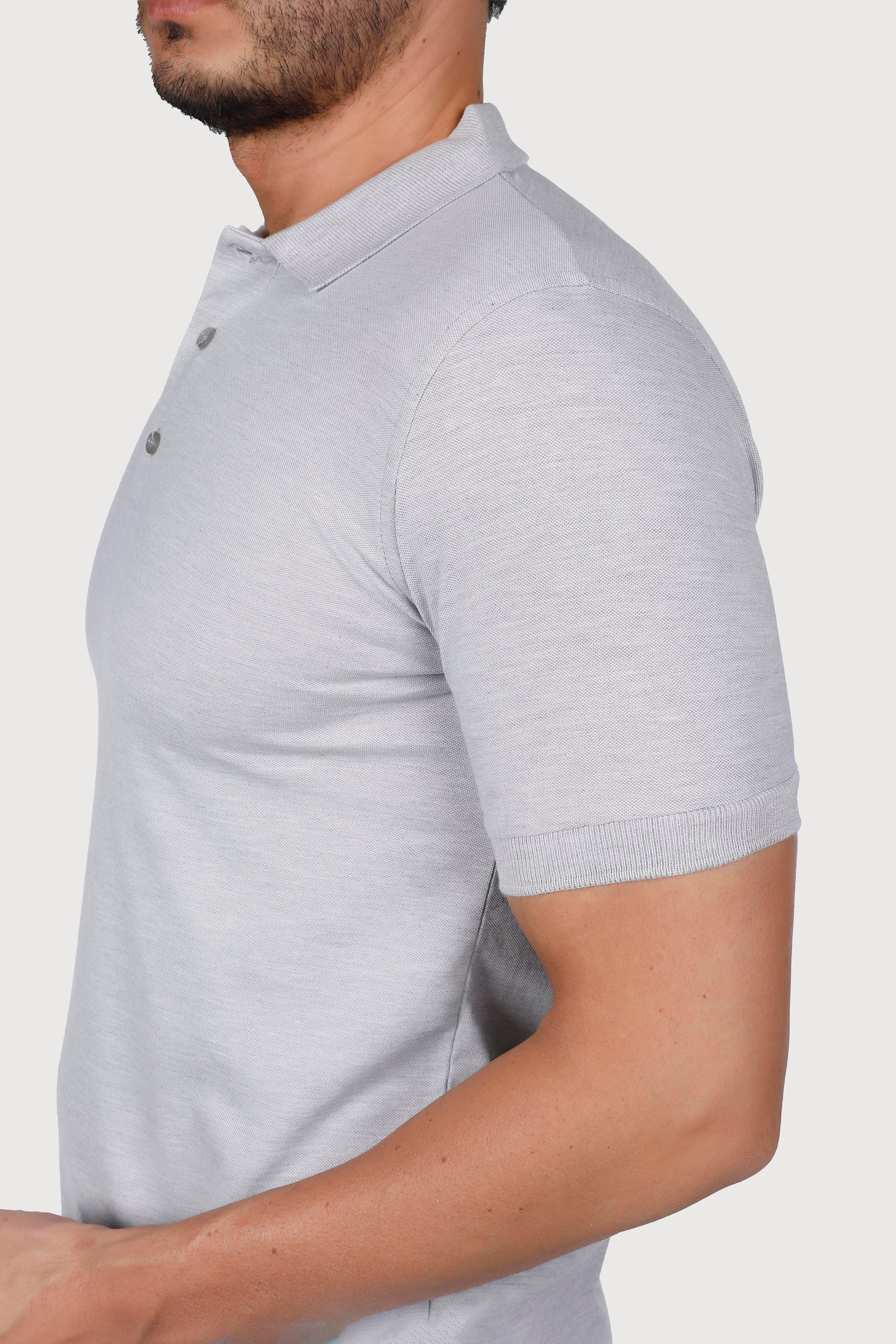 GRİ POLO YAKA 50/50 Pamuk Polyester TİŞORT