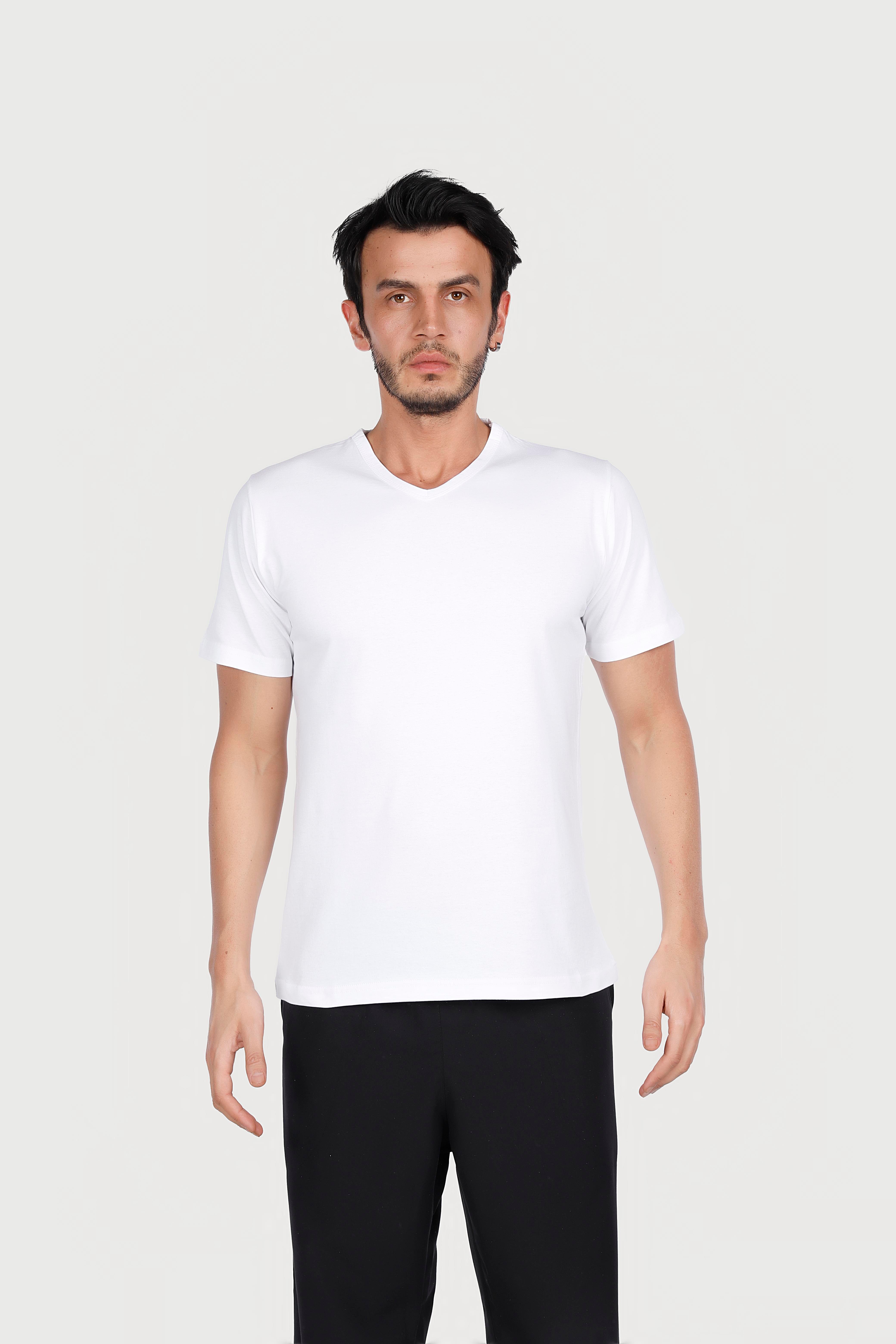 Penye V Yaka T-Shirt