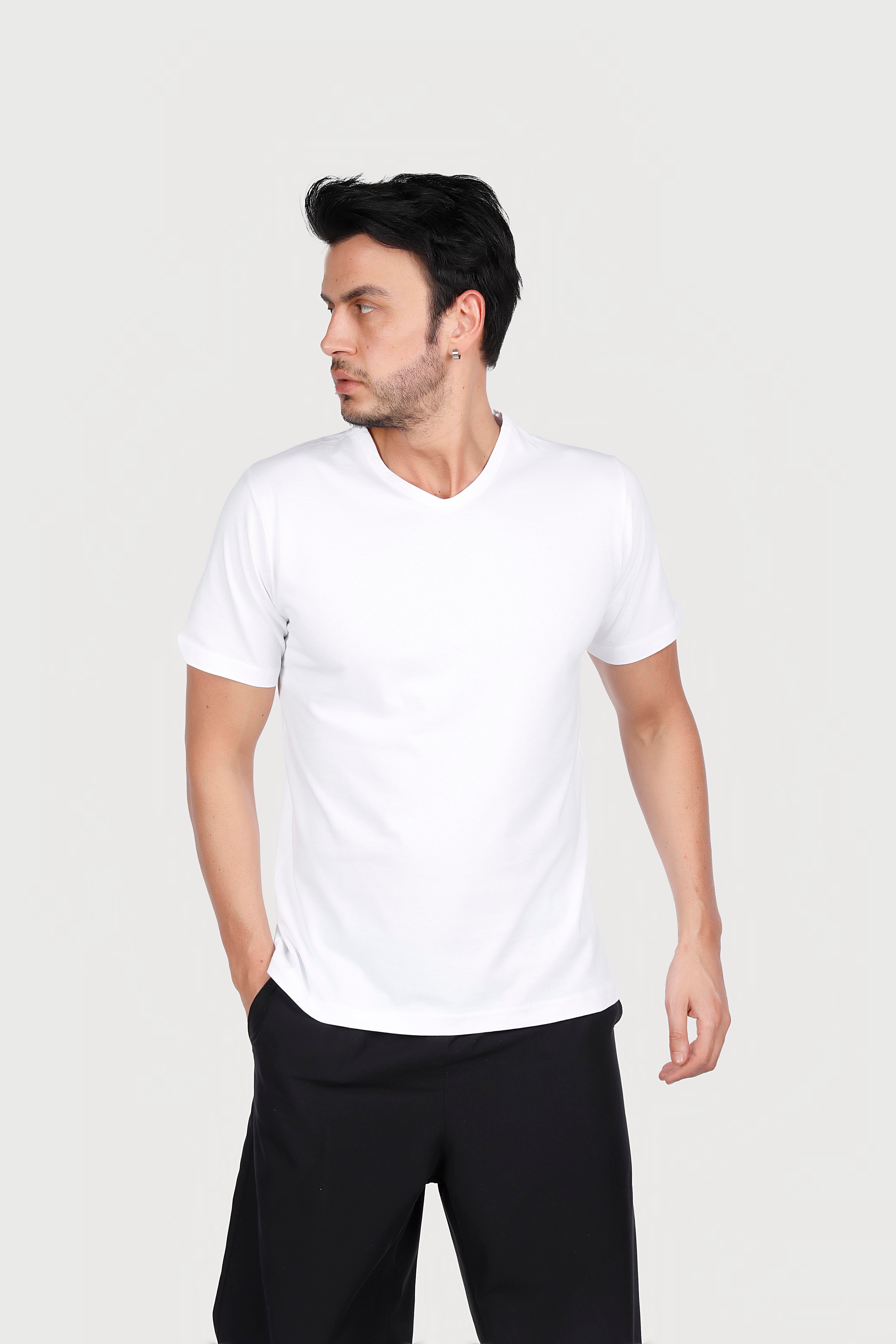 Penye V Yaka T-Shirt