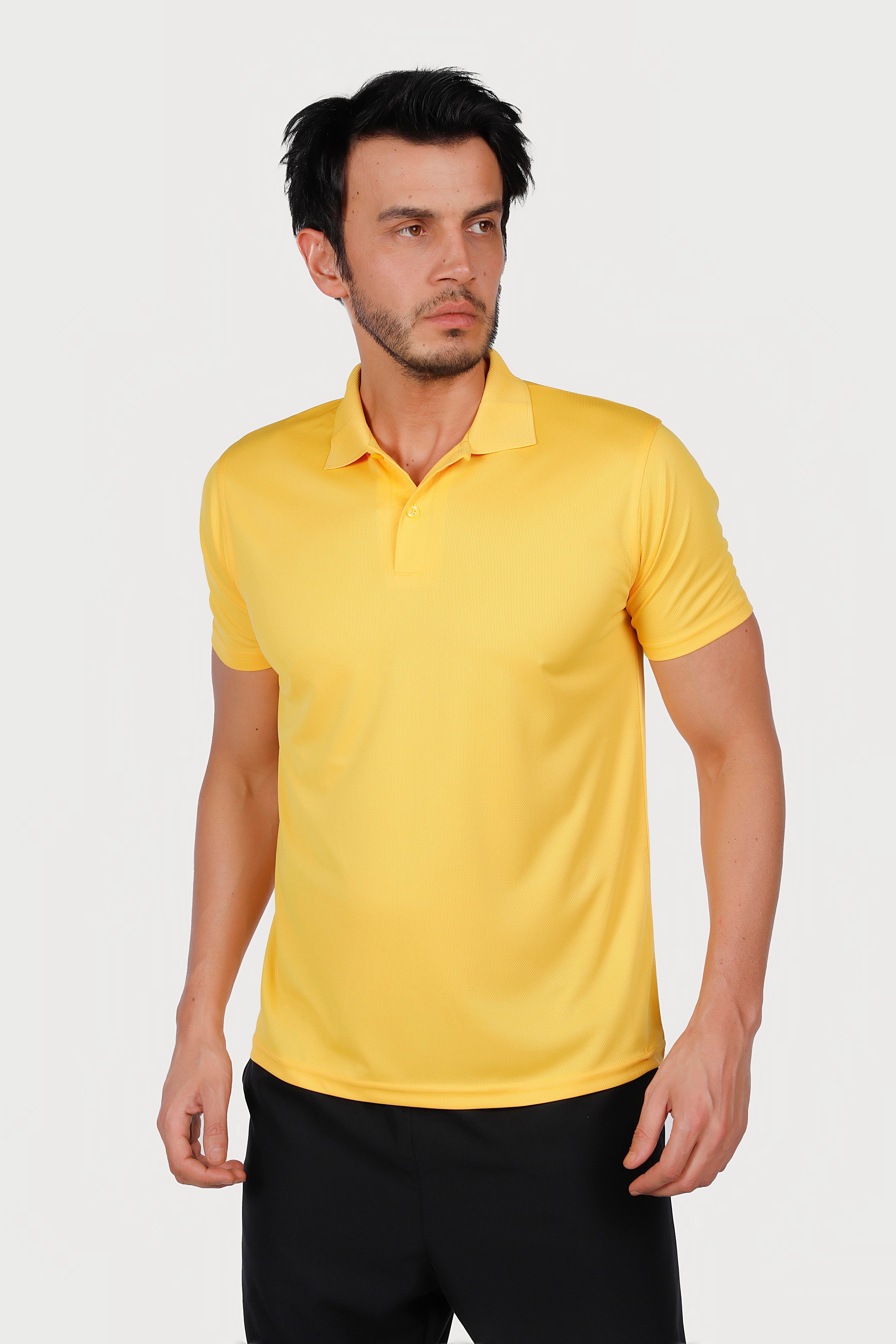 Sarı Polo Yaka Dry Touch