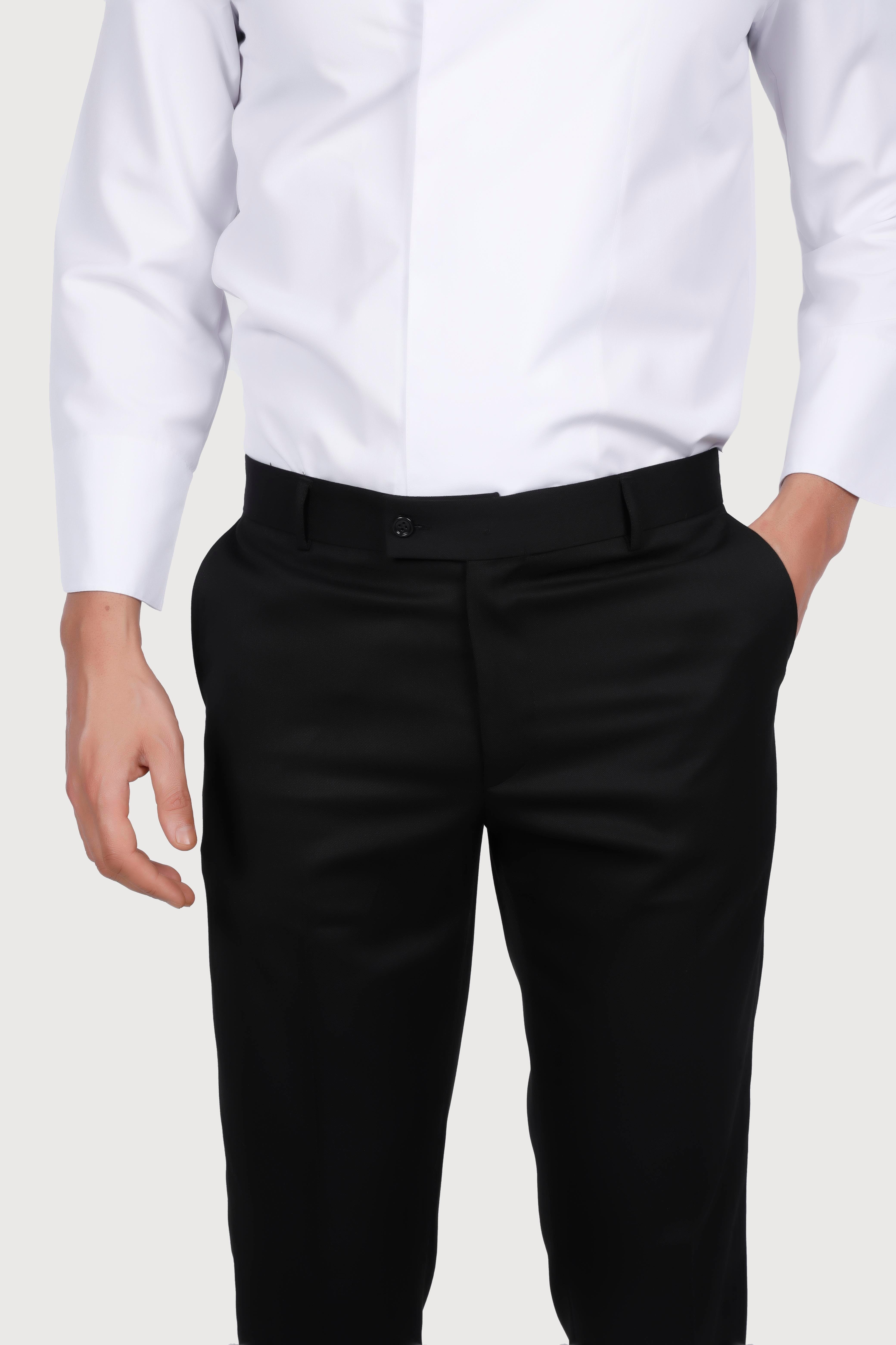 Siyah Kemerli Pantolon