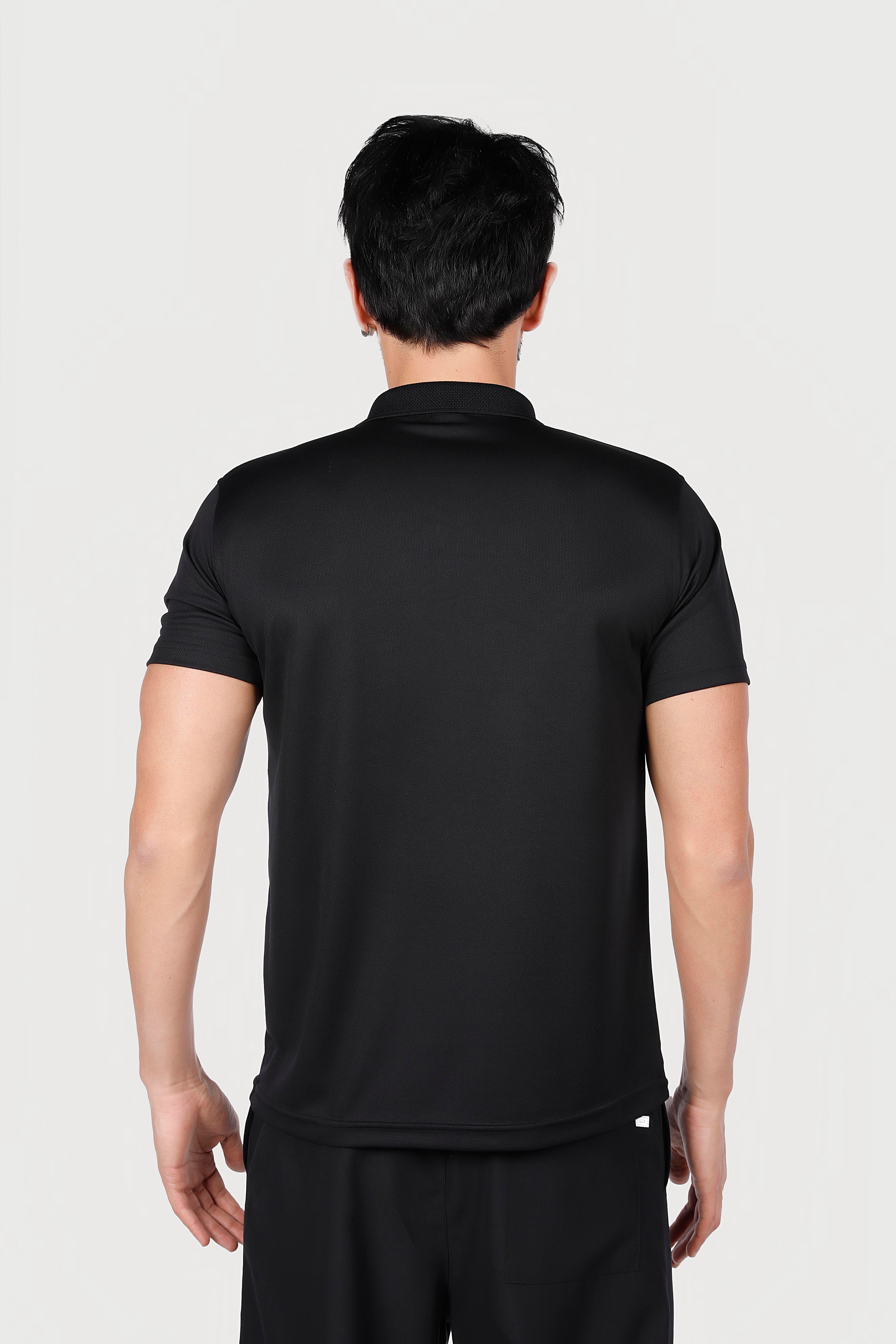 Siyah Polo Yaka Dry Touch