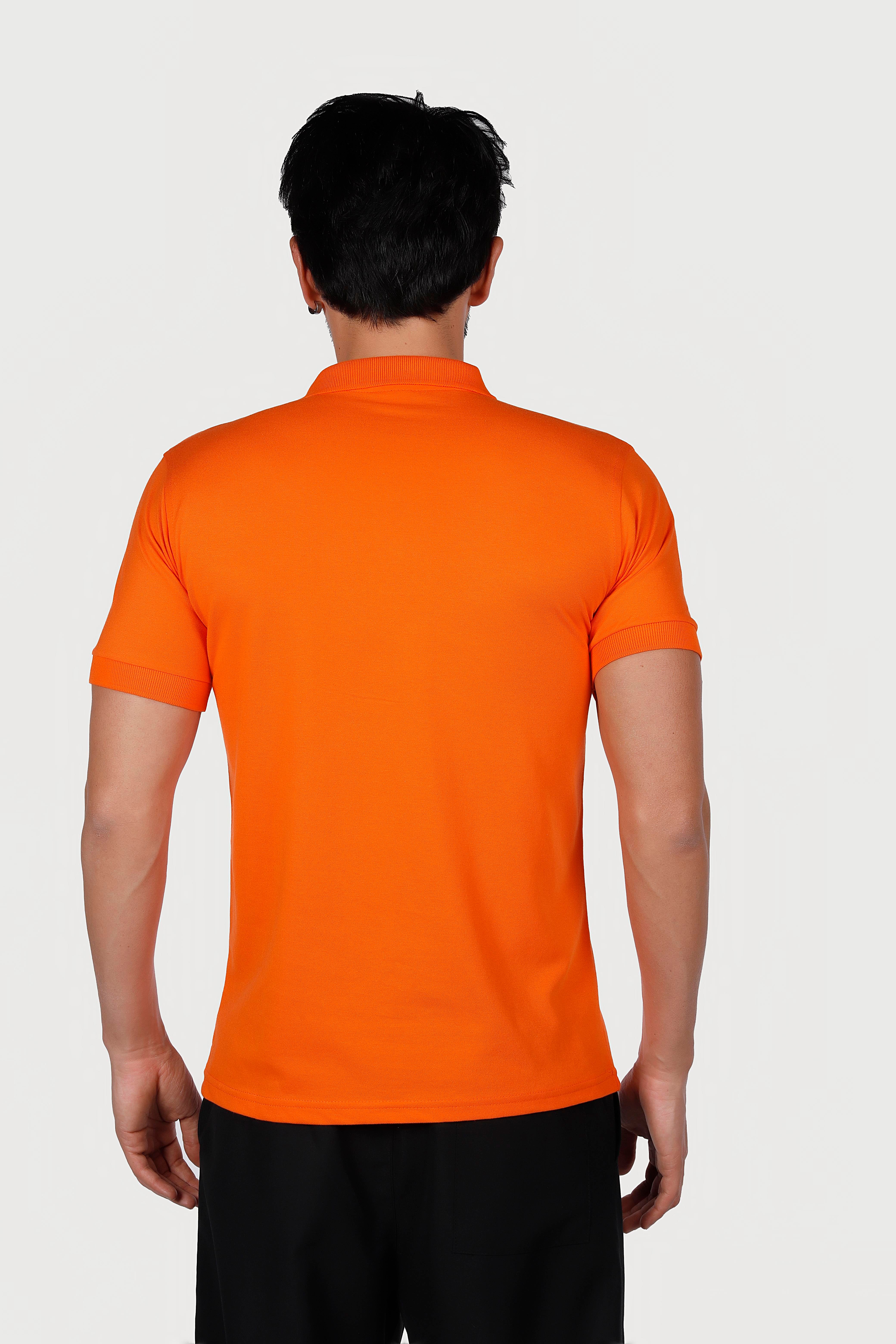 TURUNCU POLO YAKA 50/50 Pamuk Polyester TİŞORT
