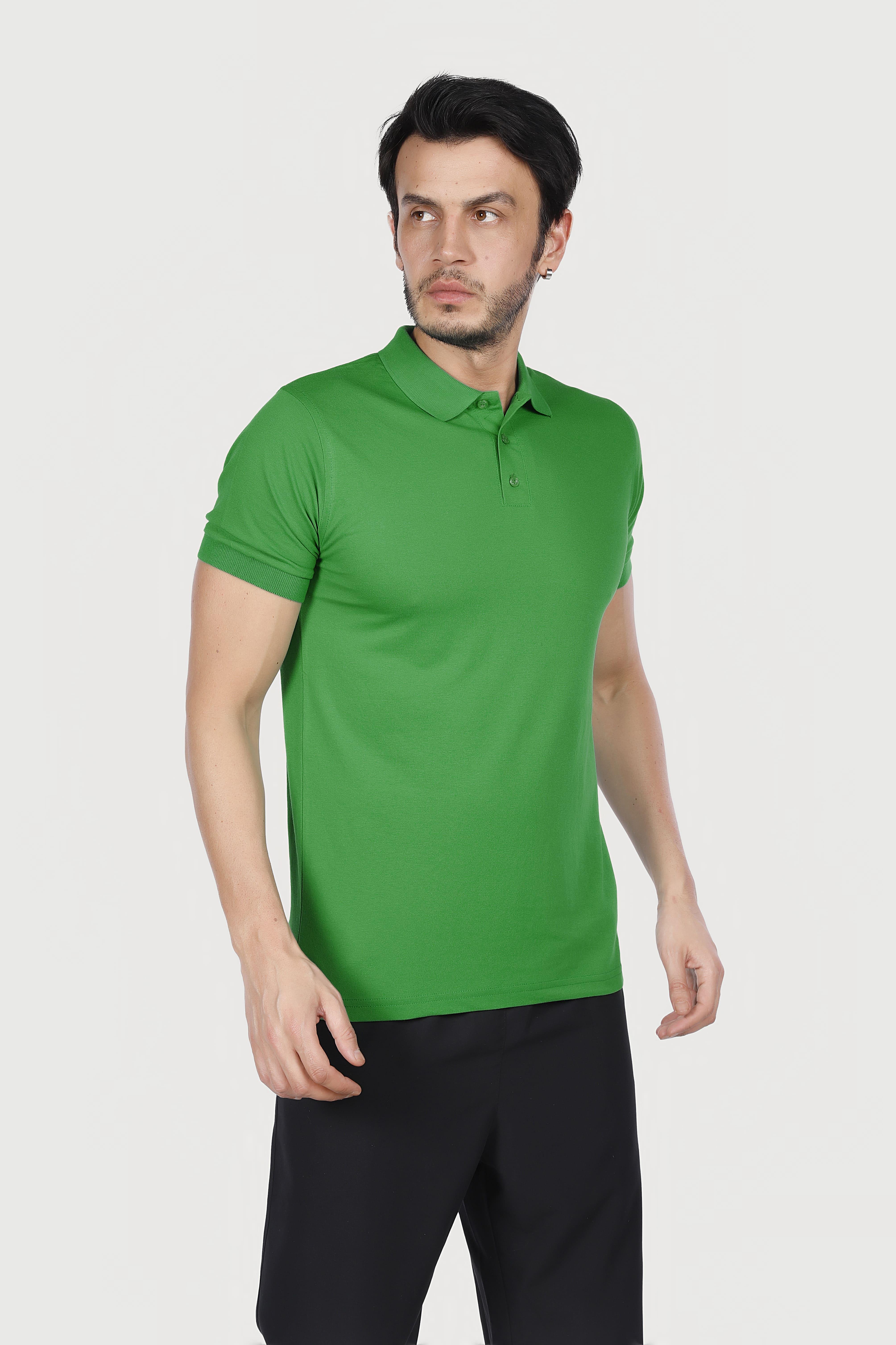 YEŞİL POLO YAKA 50/50 Pamuk Polyester TİŞORT