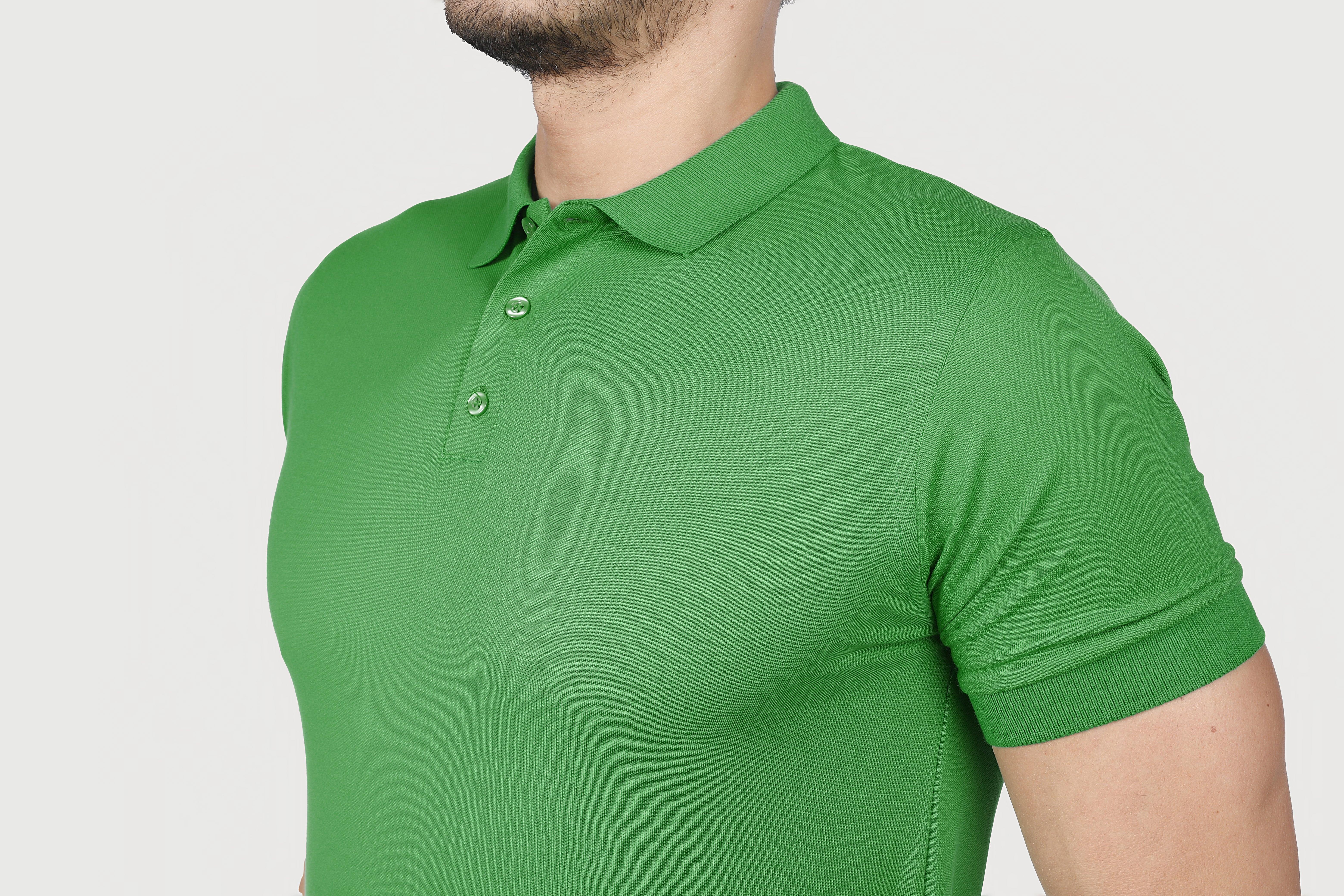 YEŞİL POLO YAKA 50/50 Pamuk Polyester TİŞORT