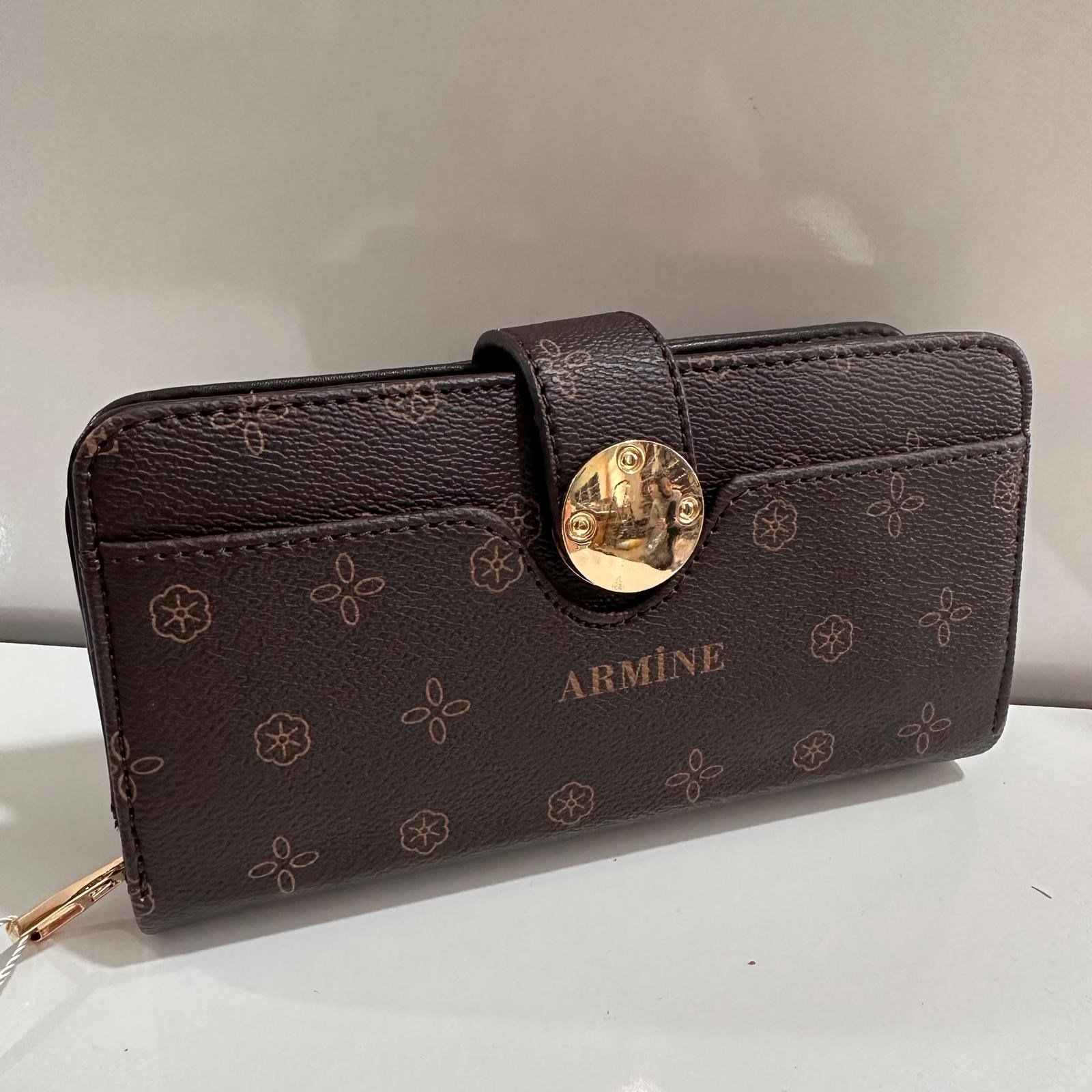 Armine Bayan Çanta Baskılı Kahve ARC0402
