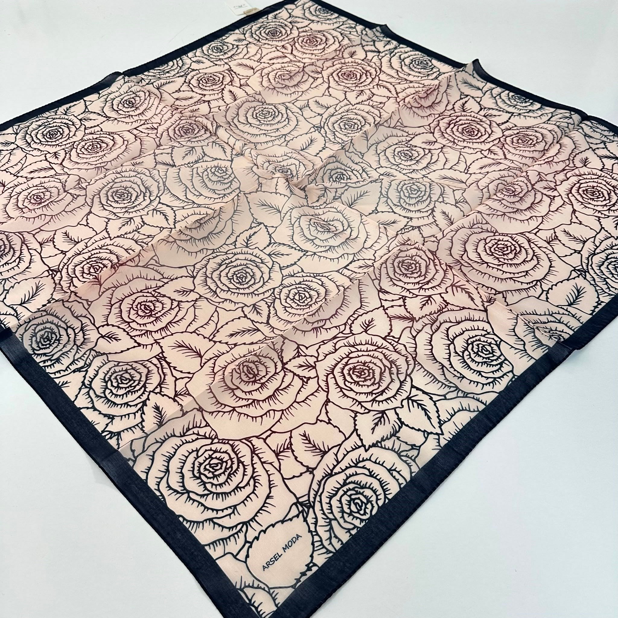 ARSEL MODA Soft Pamuklu Eşarp İtalyan Dikişli LRB7413