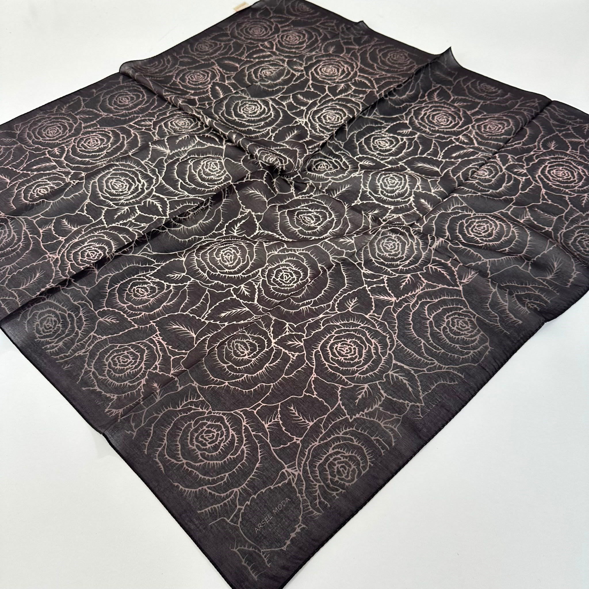 ARSEL MODA Soft Pamuklu Eşarp İtalyan Dikişli LRB7407