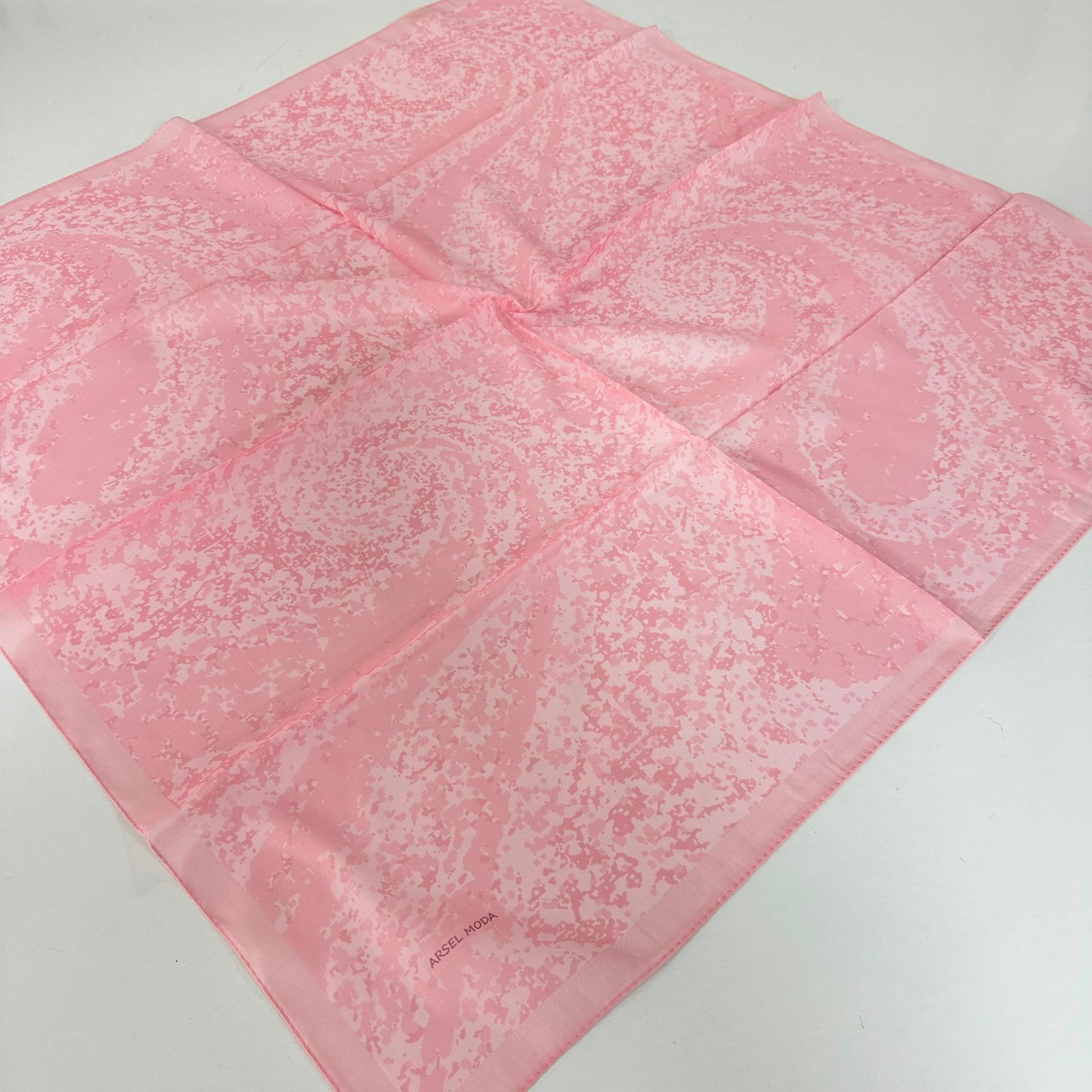 ARSEL MODA Soft Pamuklu Eşarp İtalyan Dikişli Pembe Serisi  LRB6910