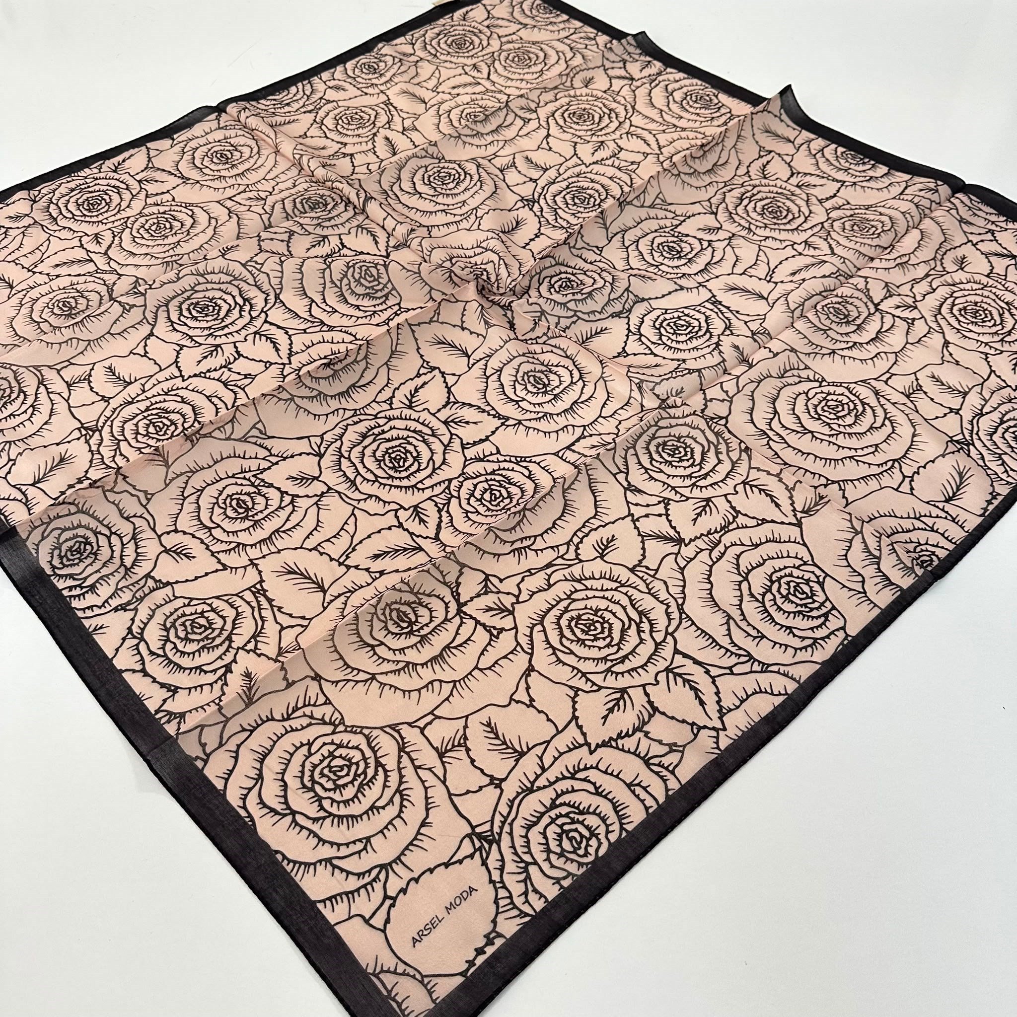 ARSEL MODA Soft Pamuklu Eşarp İtalyan Dikişli LRB7418