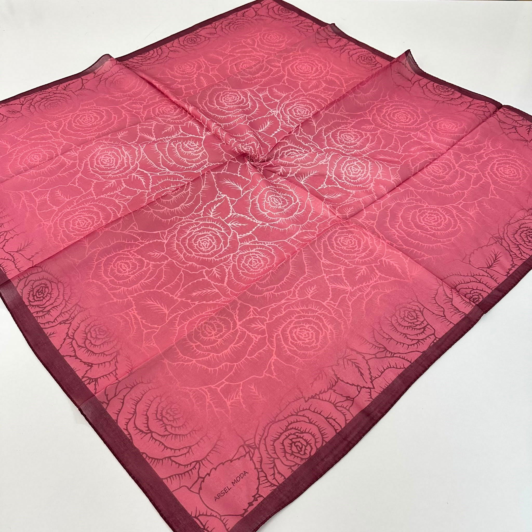 ARSEL MODA Soft Pamuklu Eşarp İtalyan Dikişli LRB7408