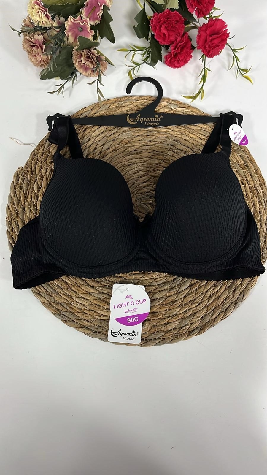 AYSEMİN Bayan C Kalıp Desteksiz Siyah STR504903